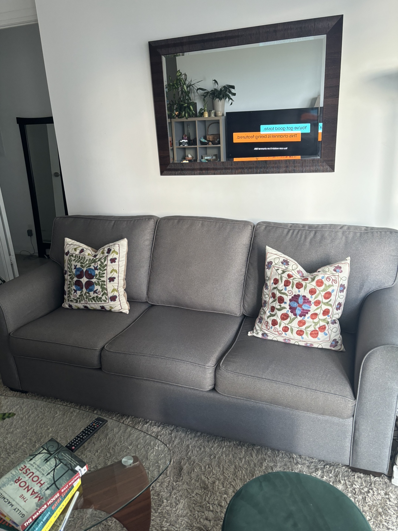 Grey Sofa bed-queen size mattress included - photo 2