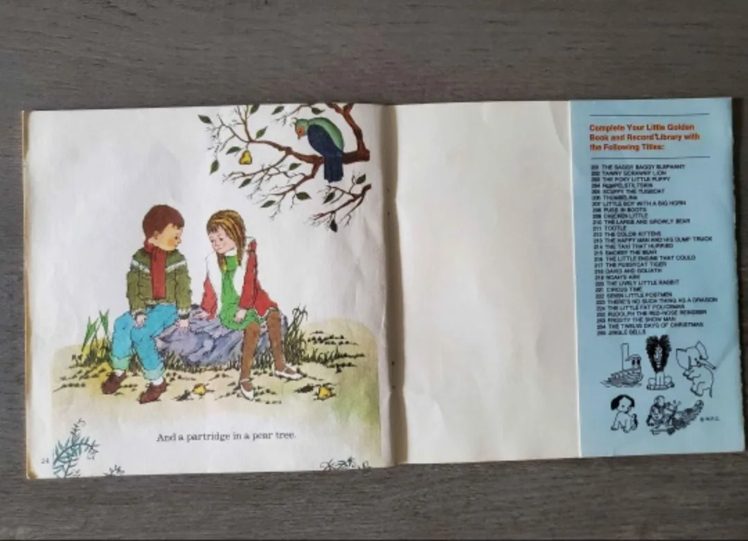 Vintage (1970s) The Twelve Days of Christmas Read-along Book image indicator(3)