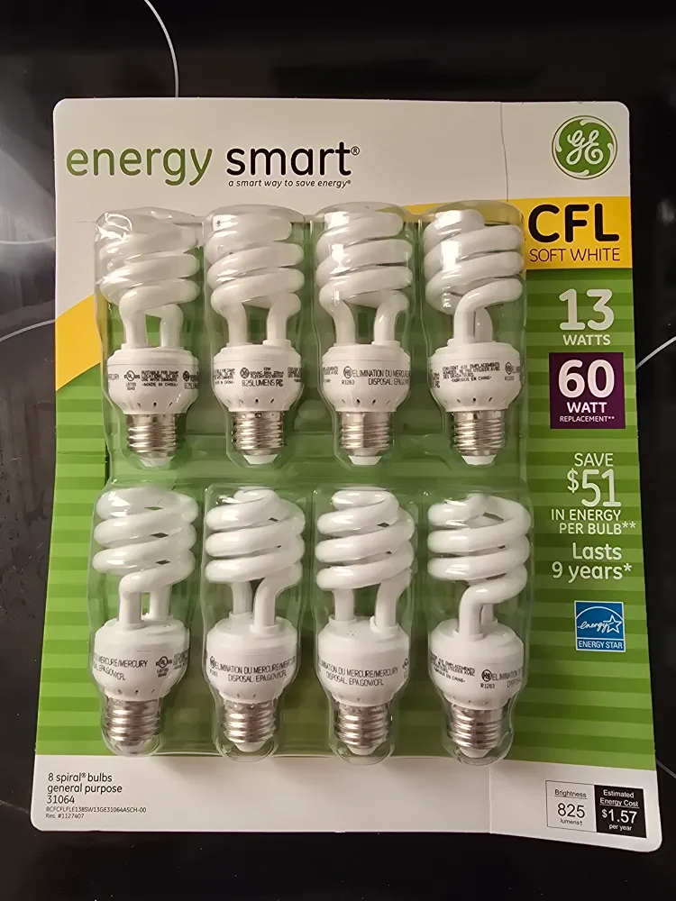 GE Energy Smart CFL Soft White 8 Pack thumbnail