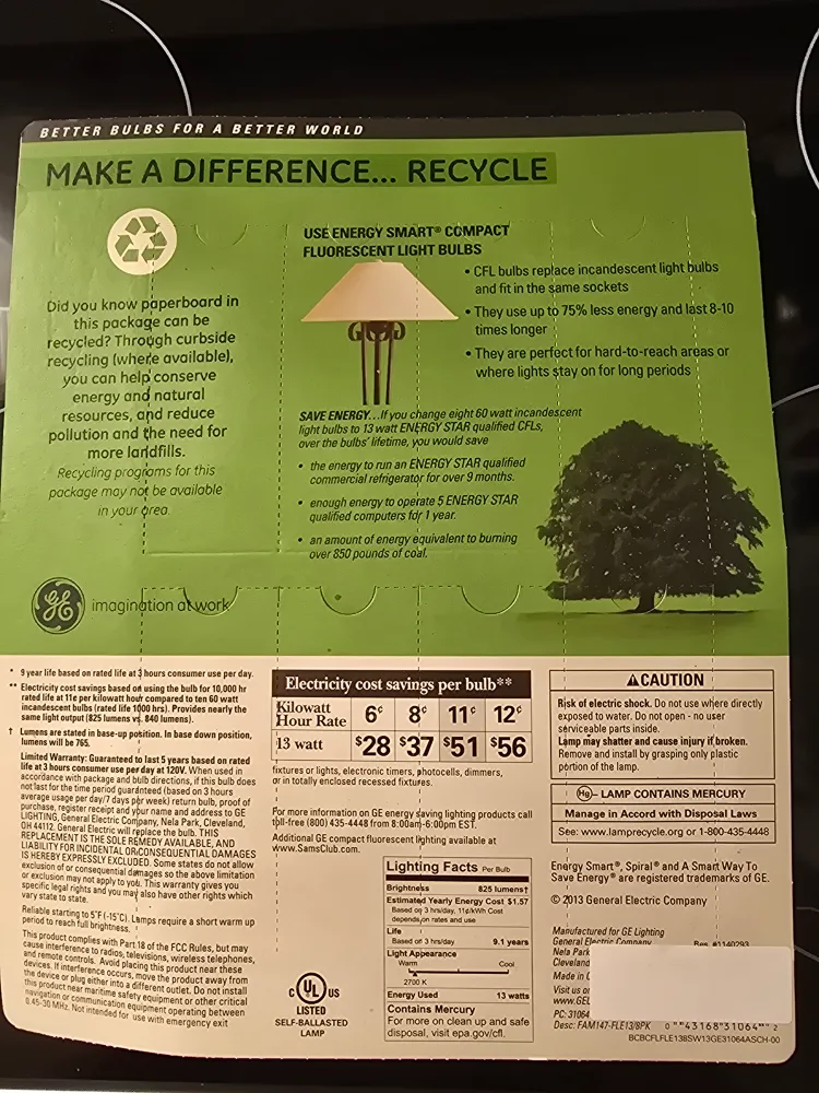 GE Energy Smart CFL Soft White 8 Pack image indicator(2)