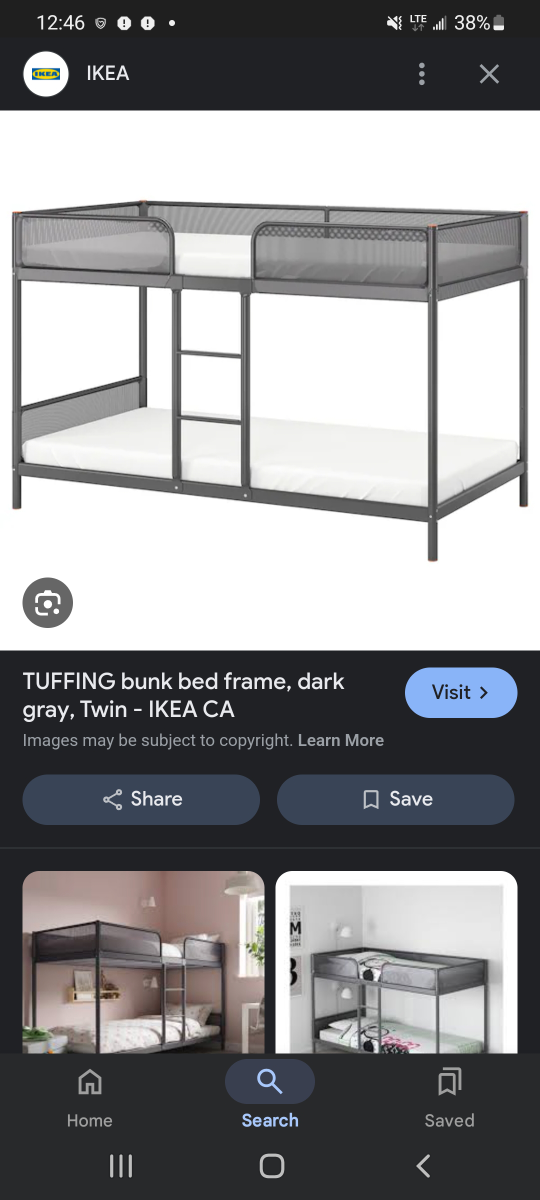 IKEA Tuffing Bunk Bed Frame