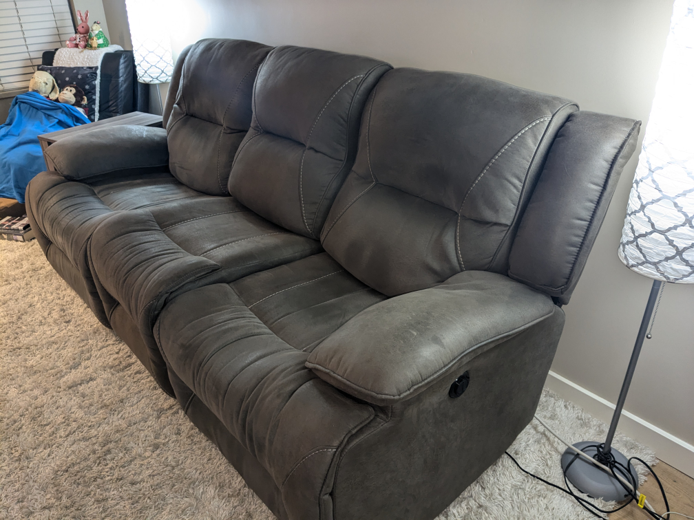 Dual Power Reclining Sofa - photo 2
