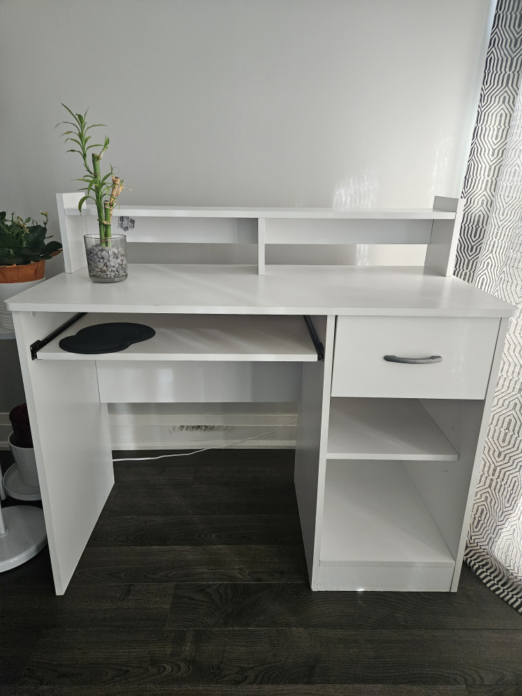 White Computer Desk with Storage from Wayfair - photo 2