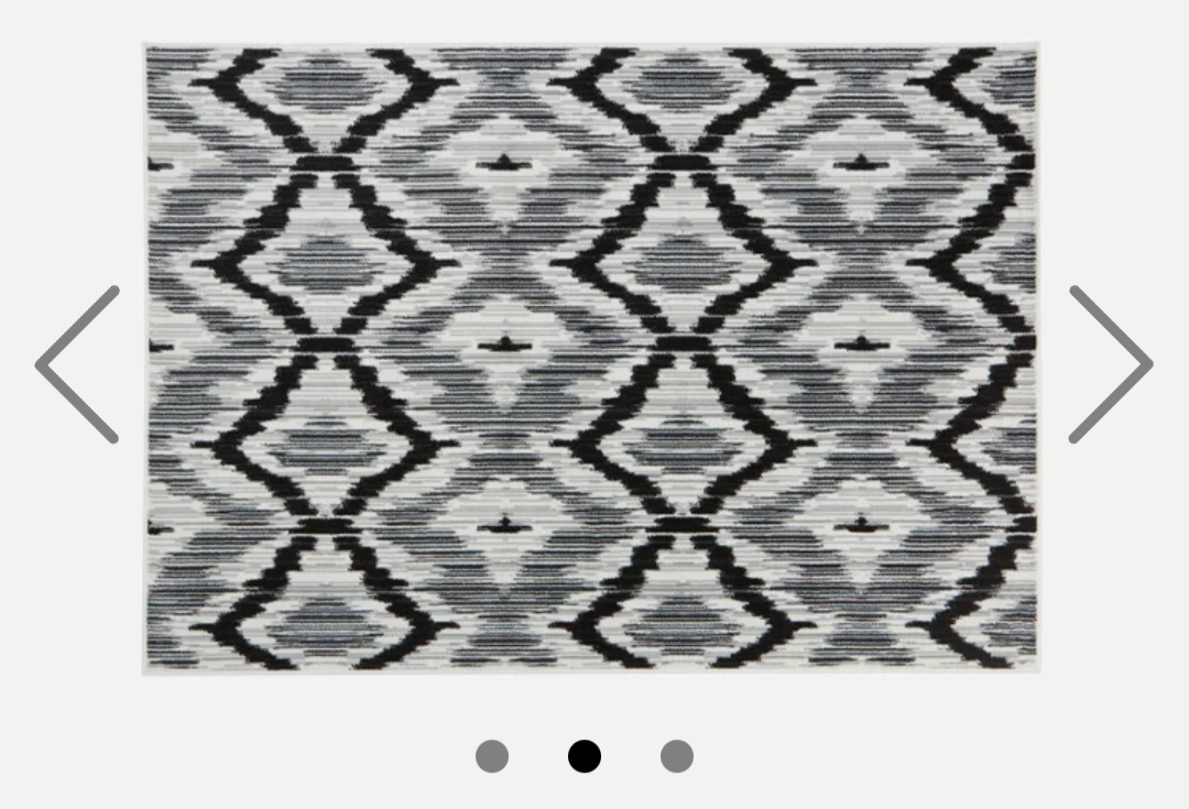 Structube GIBO Black and White Rug