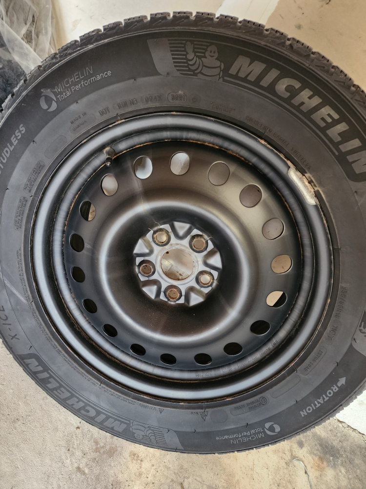 Michelin Winter Tires on Steel Rims