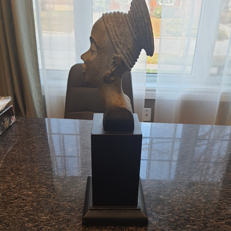 vintage  African  head Statue Sculptures - photo 2