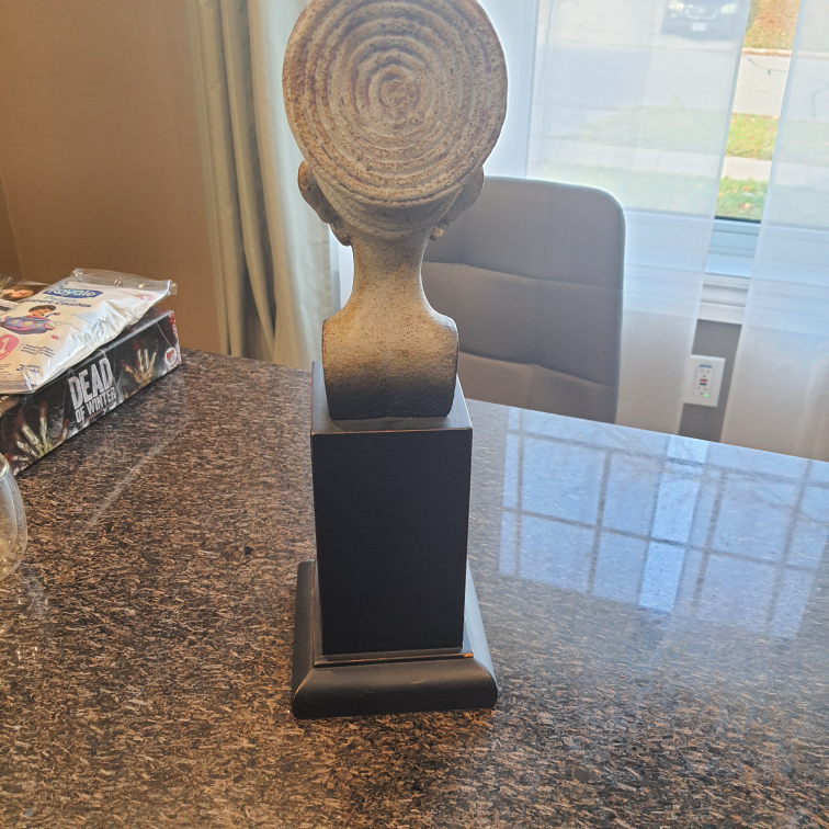 vintage  African  head Statue Sculptures - photo 3