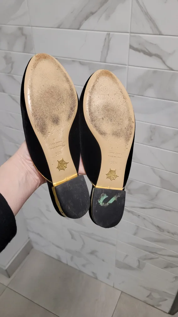 Authentic Charlotte Olympia Black Velvet Kitten Mules image indicator(8)