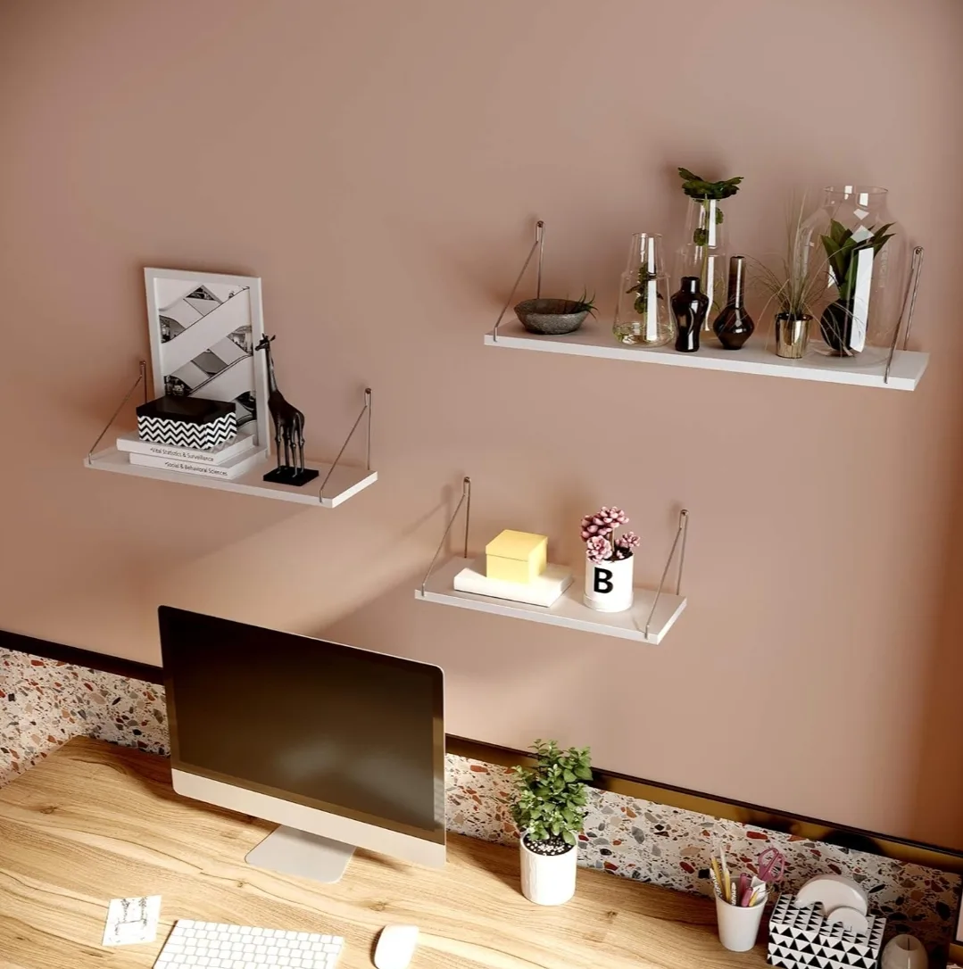 Wall Shelves, Floating Shelf Set of 3, for Living Room 3 sizes image indicator(5)