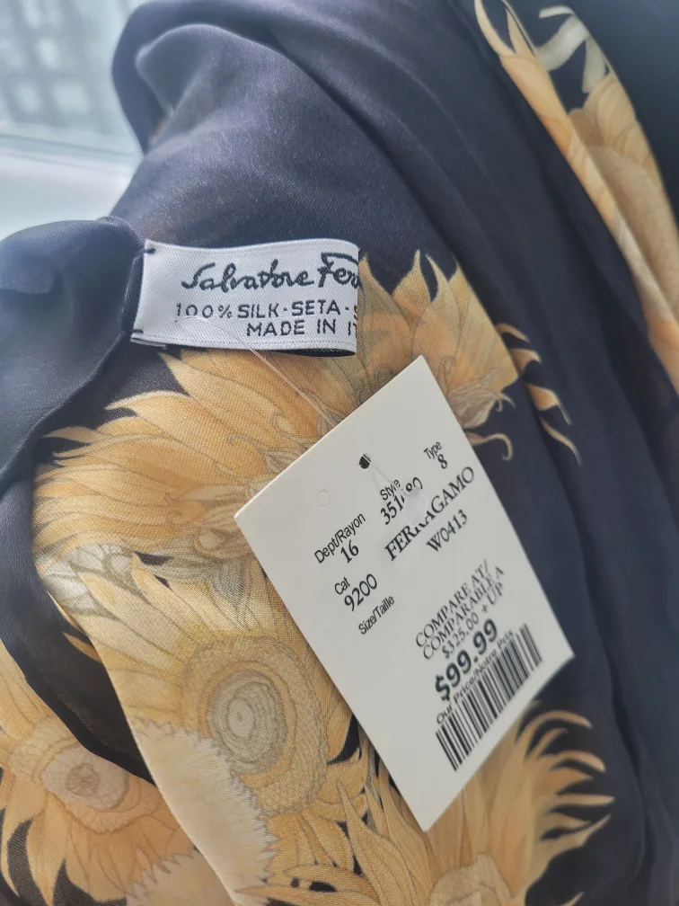 Salvatore Ferragamo Sunflower Scarf thumbnail