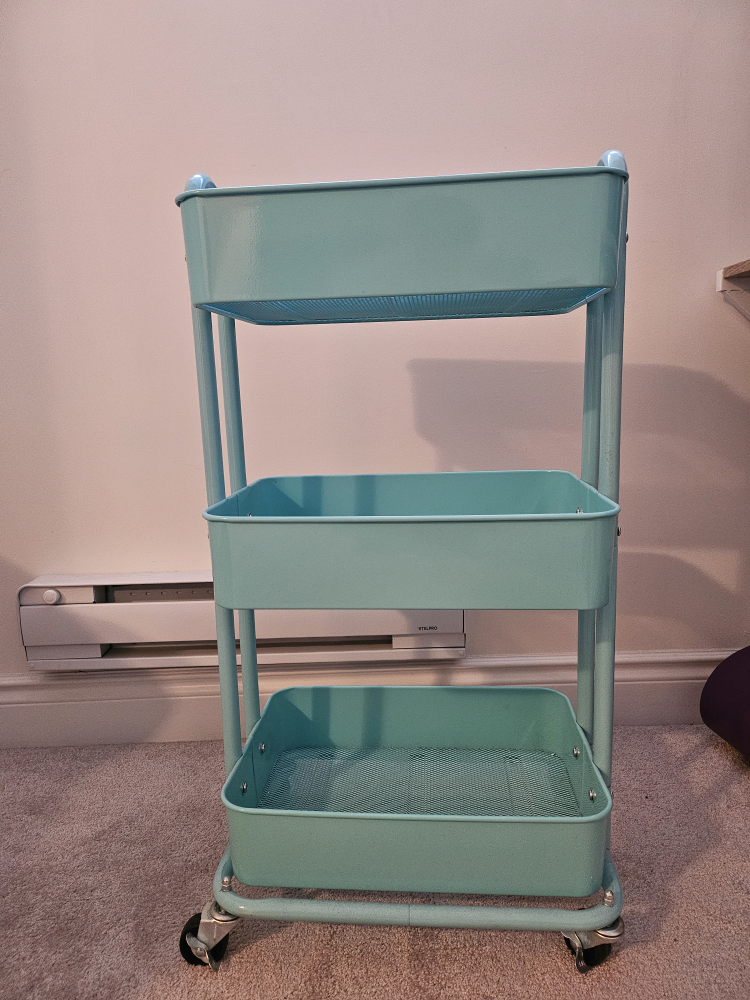 Three-Tier Rolling Cart