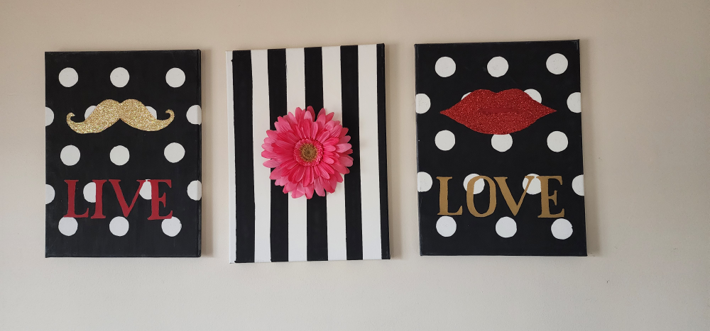Live, Love Canvas Wall Art Set