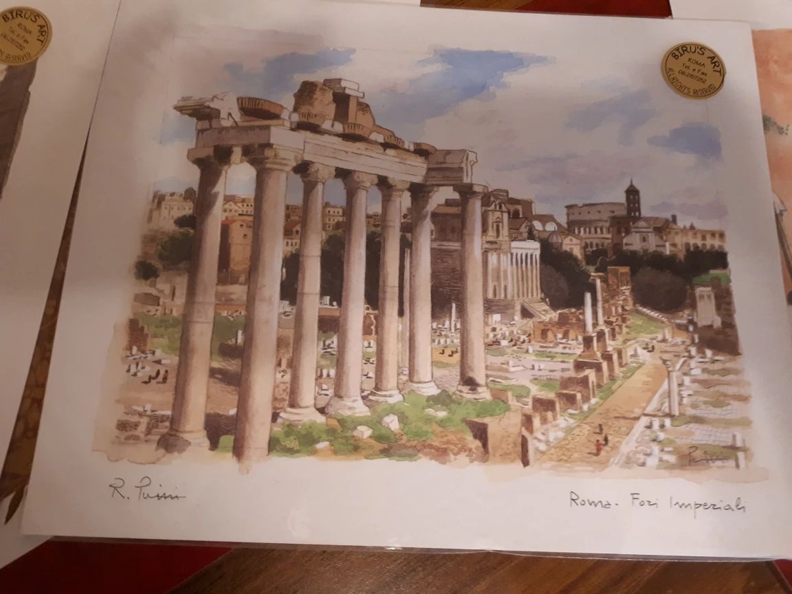Set of Six Birus Art Prints of Rome - photo 5