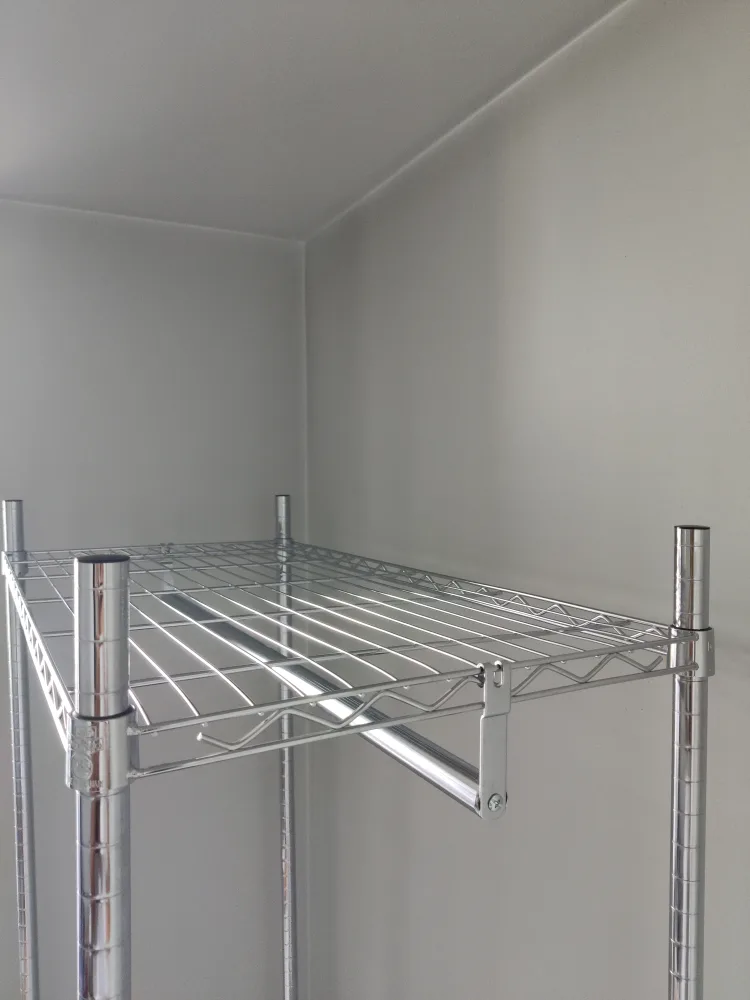 Chrome Closet Organizer with Rolling Base image indicator(4)