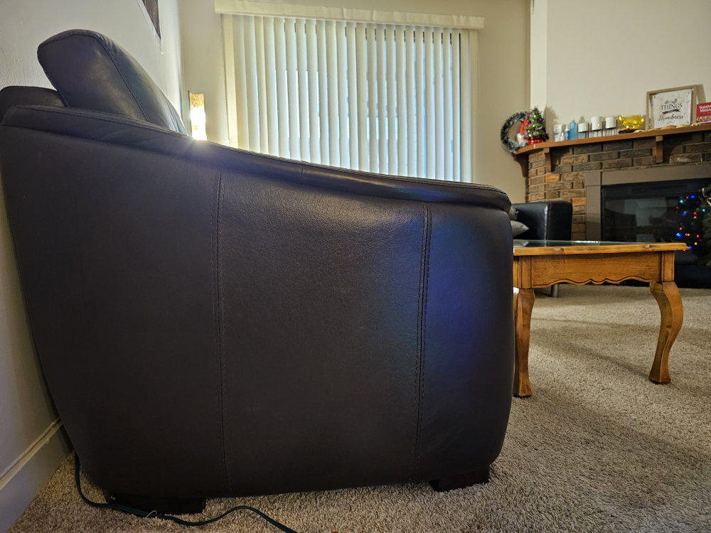 Brown Leather Sofa - photo 3