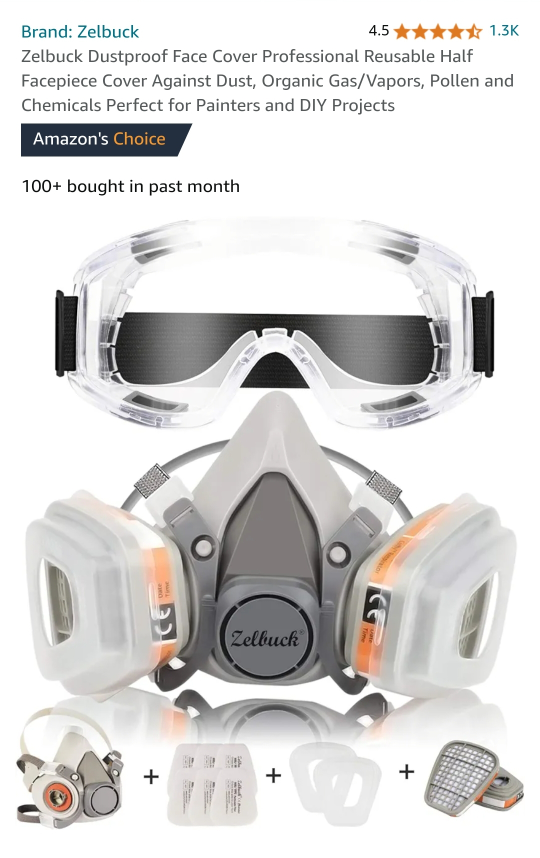 Zelbuck 107 Respirator Set - Professional Half Mask - photo 2