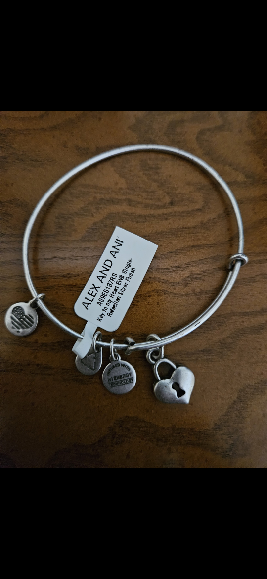 Alex and Ani Key to My Heart Bangle Bracelet