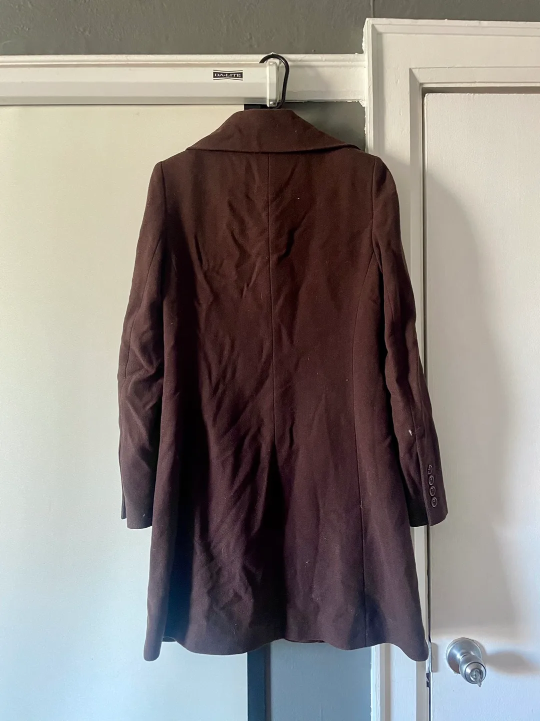 DKNY wool coat plum brown *MUST GO THIS WEEK* image indicator(3)