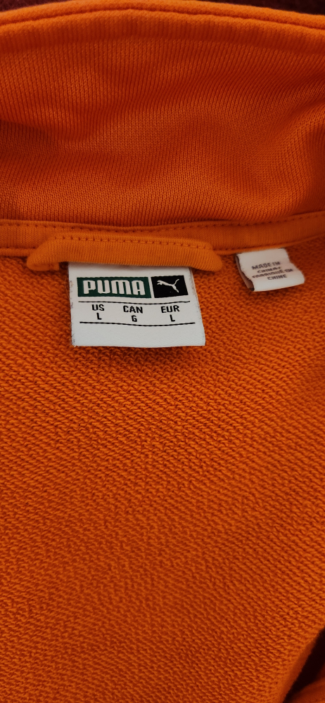 Men's Puma Tracksuit - Orange and Black - Size L - photo 2