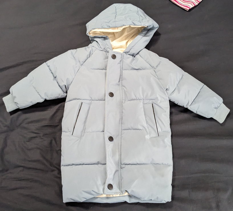 Kids Light Puffer Jacket - Size 3-4 years