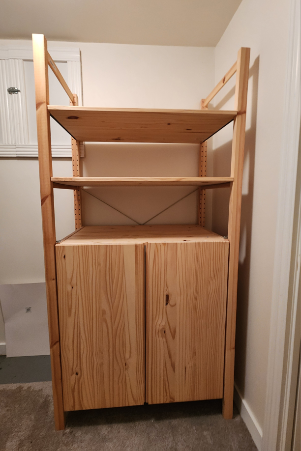 IKEA IVAR Shelf Unit with Cabinet Doors