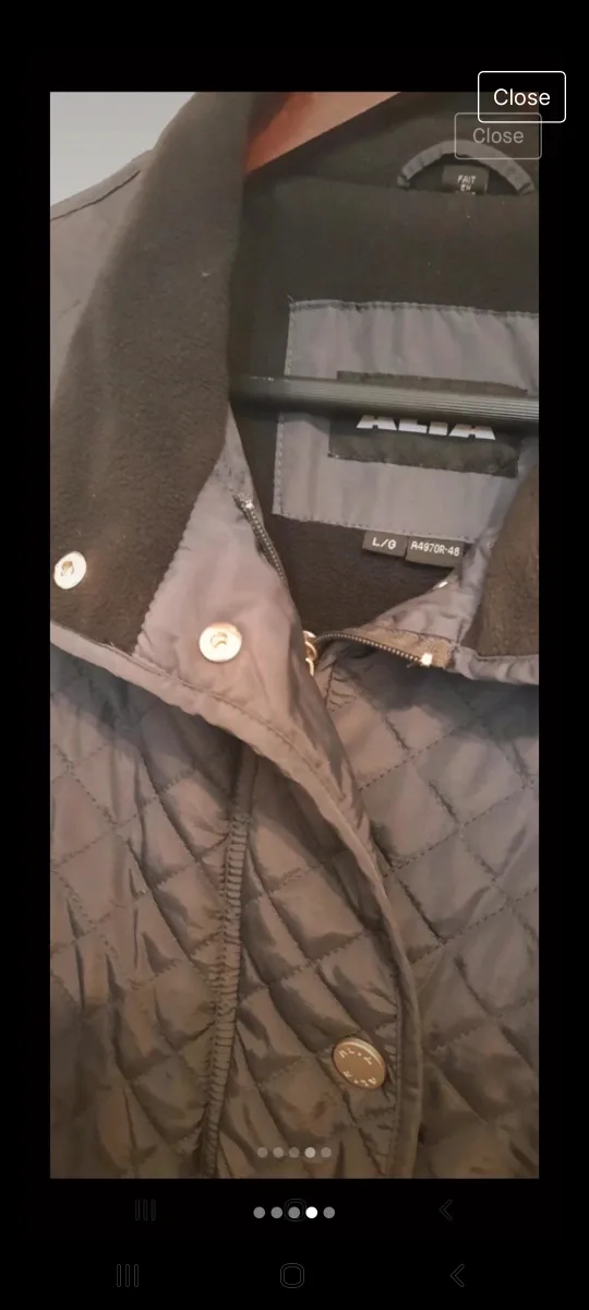 Black Quilted Jacket image indicator(4)