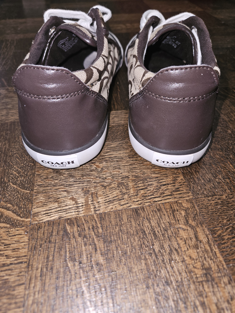 Coach Brown Signature Canvas Sneakers - photo 4