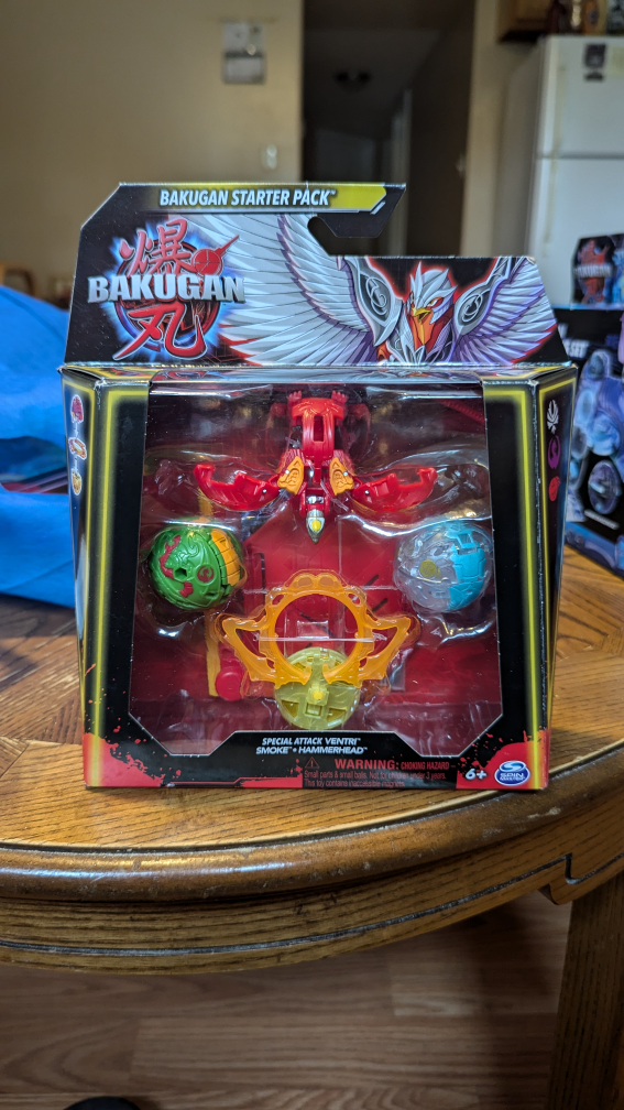 Bakugan Starter Pack - Smoke, Hammerhead, and Ventri