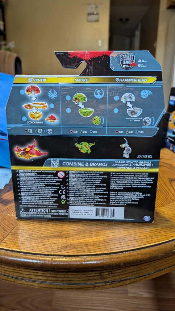 Bakugan Starter Pack - Smoke, Hammerhead, and Ventri - photo 2