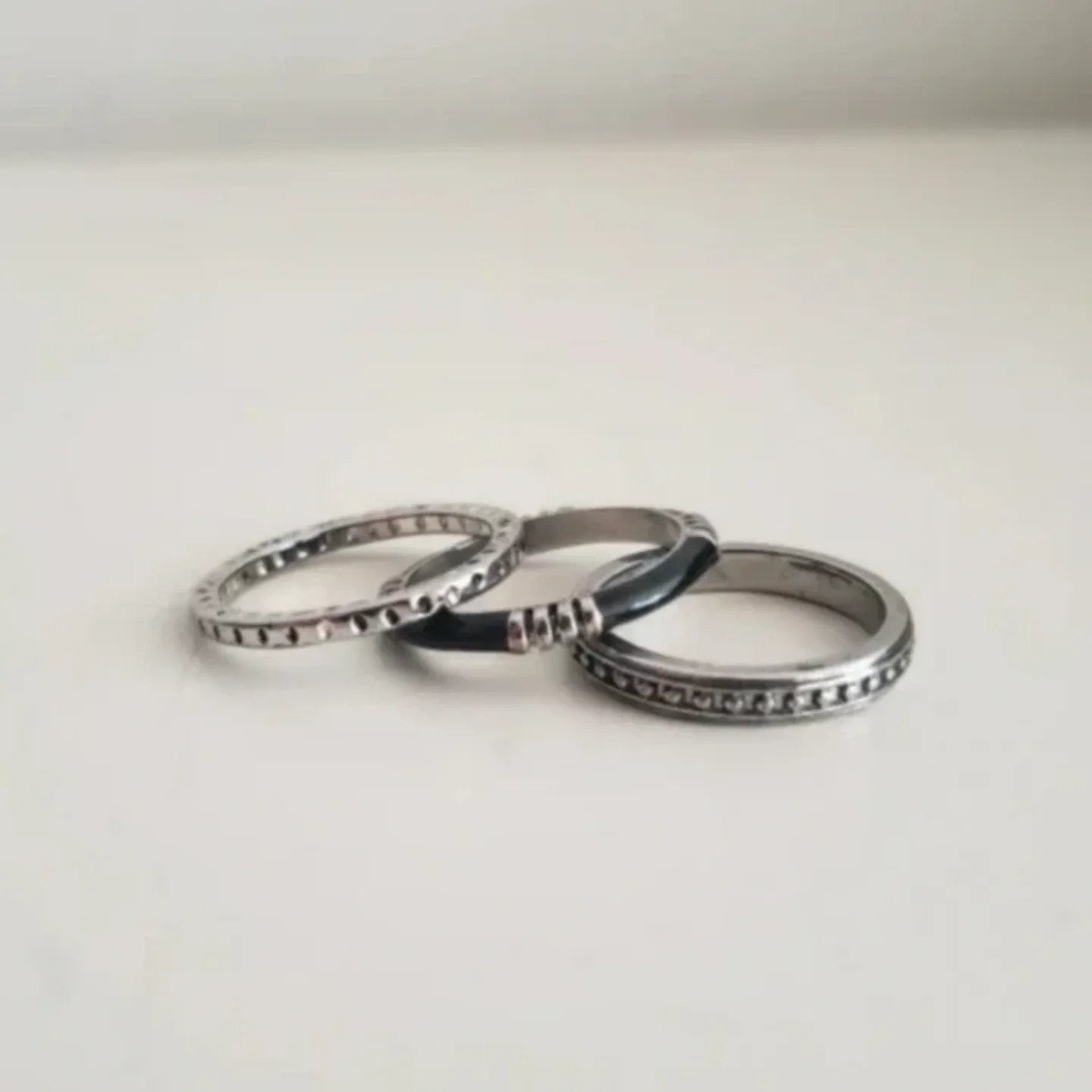 Silver Stacking Ring Set thumbnail