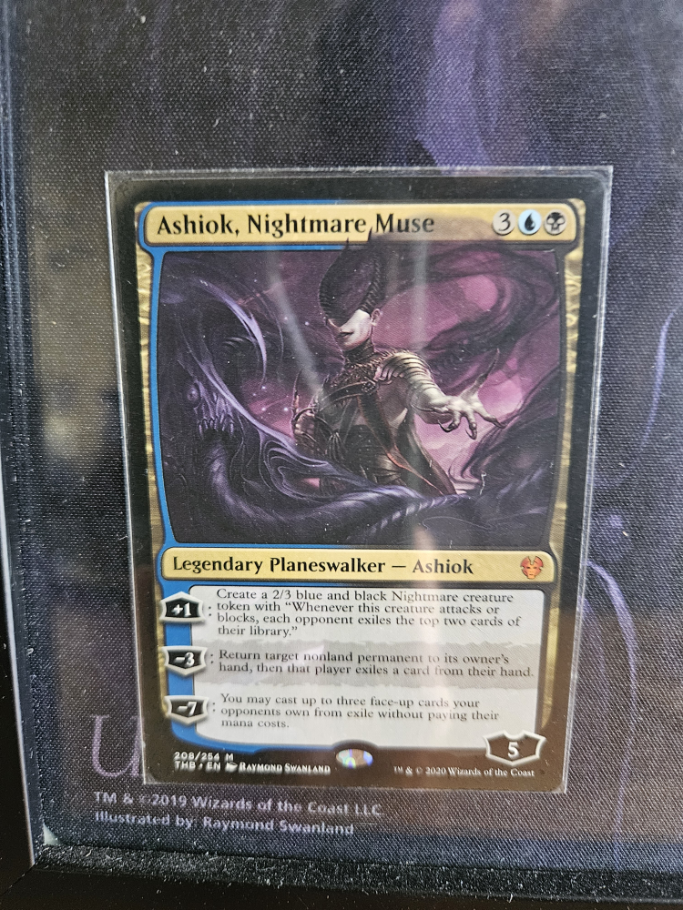 Ashiok, Nightmare Muse Framed MTG playmat - photo 2