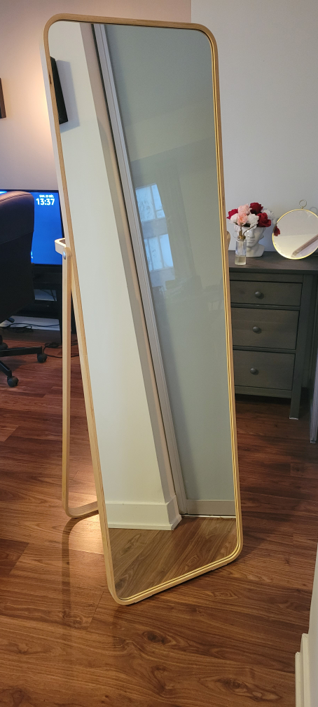 IKEA IKORNNES Full Length Wood Standing Mirror