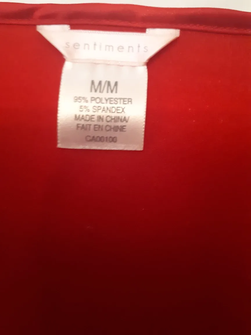 Red Lace-Trimmed Night Shirt image indicator(3)