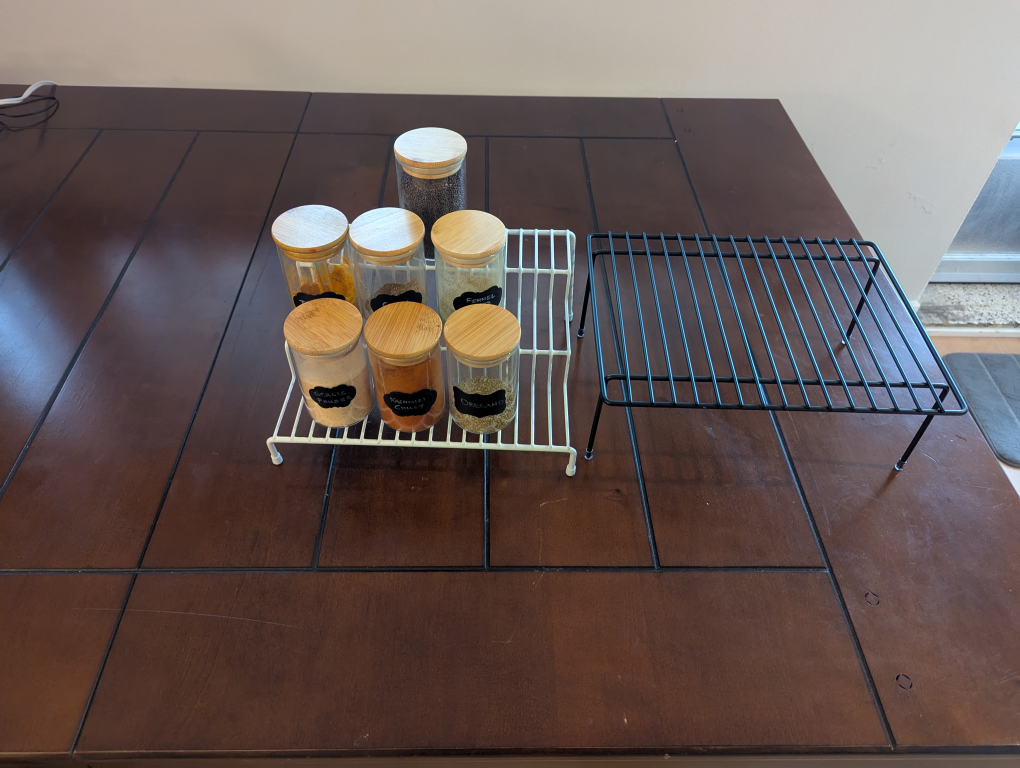 2 Tier White and Black  Shelf Racks - photo 3