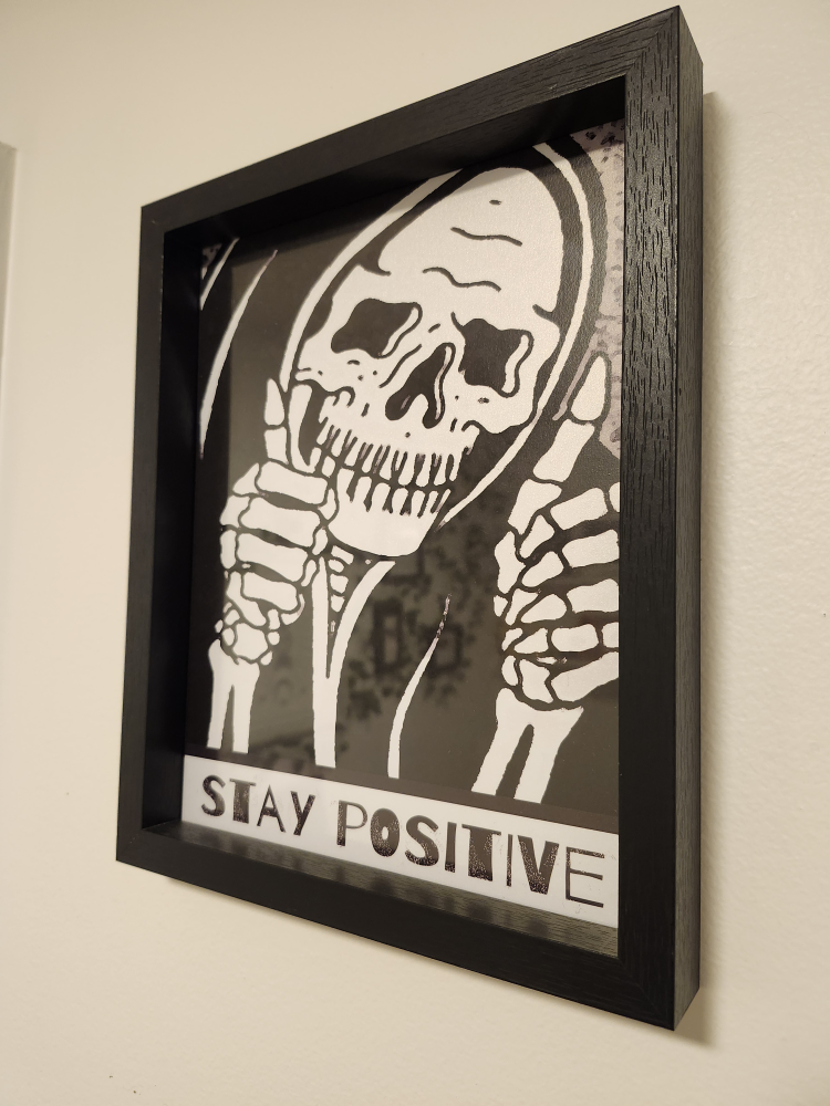 Stay Positive Framed Art