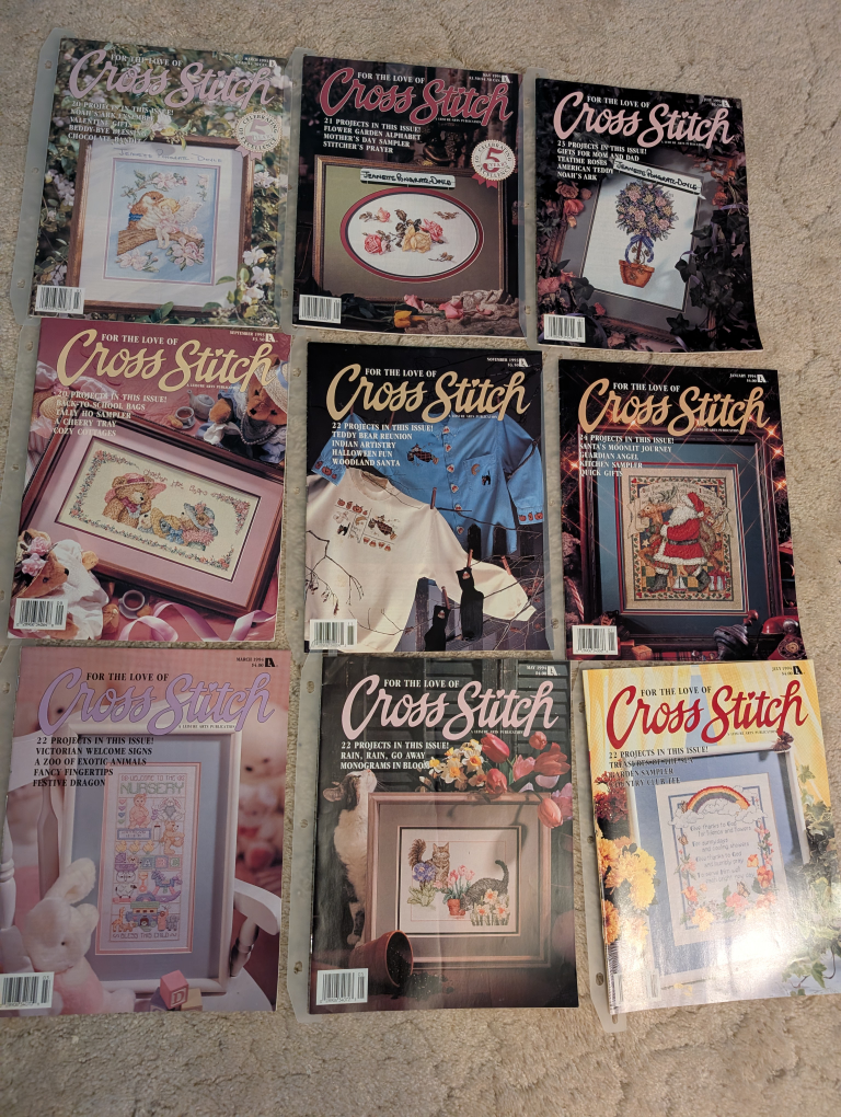 Set 22 -  25  Vintage For the Love of Cross Stitch Magazines - photo 2