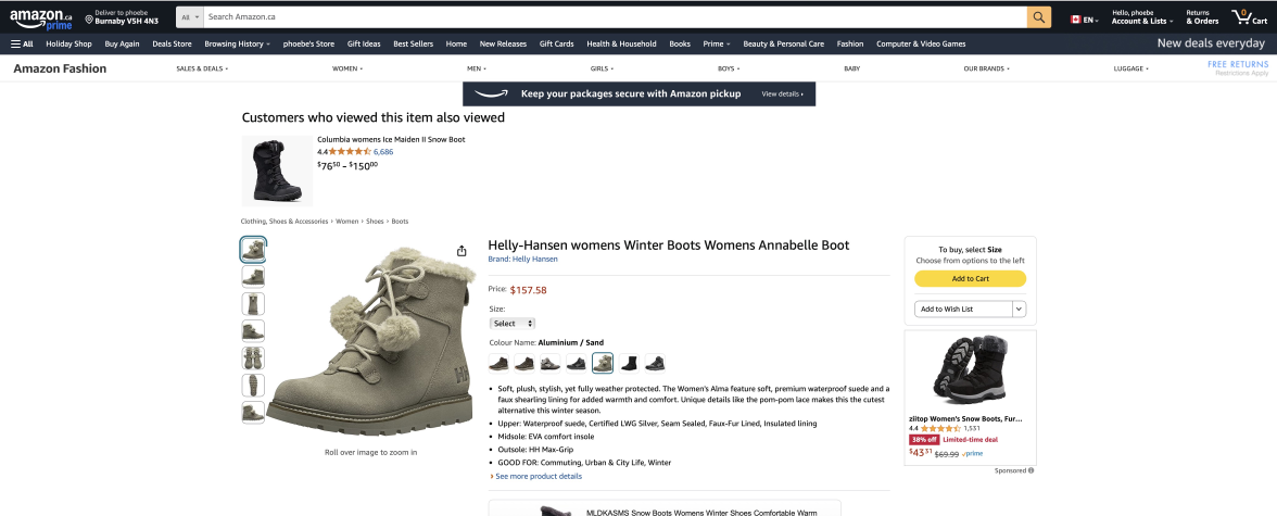 H/H Women's  Waterproof Suede Winter Boots - photo 3