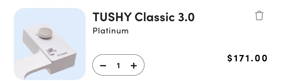 Tushy Classic 3.0 Toilet Bidet - White Platinum image indicator(2)