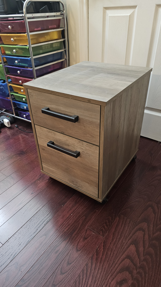 Two Drawer Mobile Filing Cabinet
