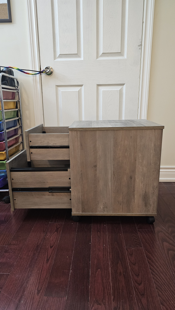 Two Drawer Mobile Filing Cabinet - photo 4