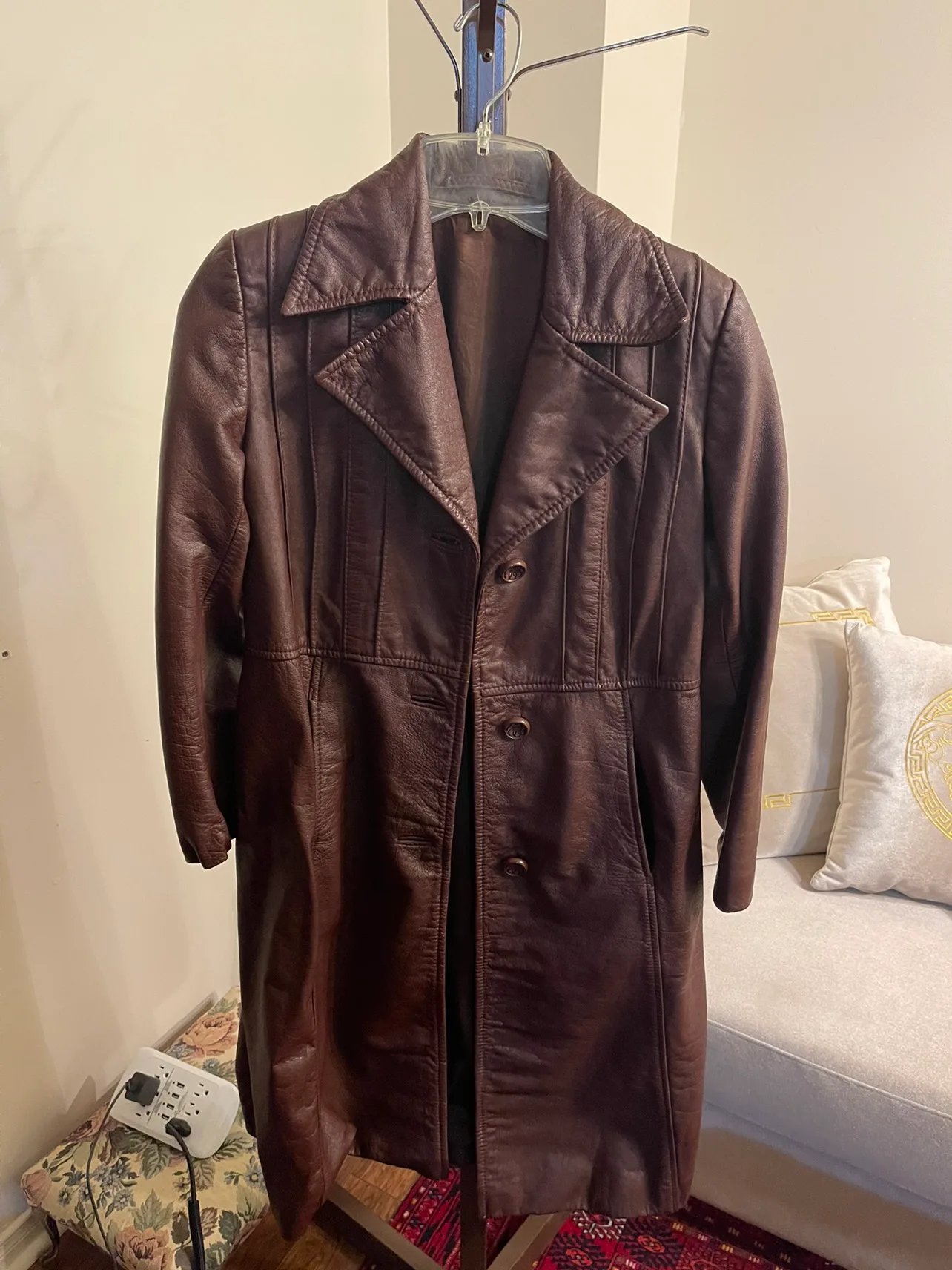 Burgundy Leather Jacket thumbnail