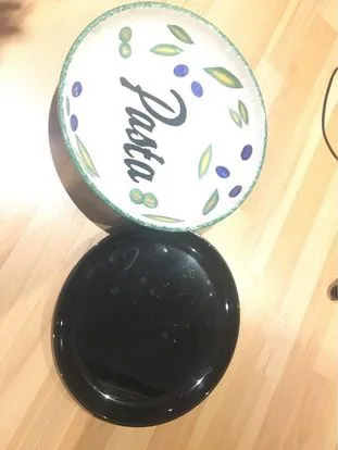 Pasta Serving Bowl Trattoria  Italia Large porcelain image indicator(2)