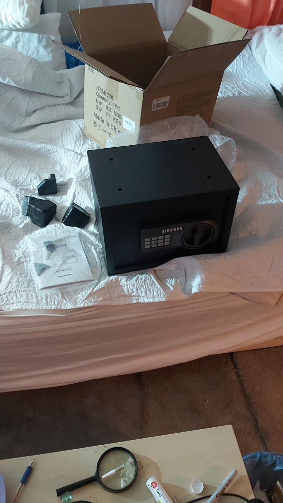 KabiSafe 0.5 Cub Small Safe Box, Home Safe with Digital Keypad - photo 4