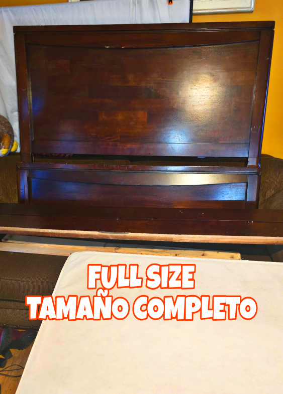 Full-Size Bed Frame and Box Spring - photo 2