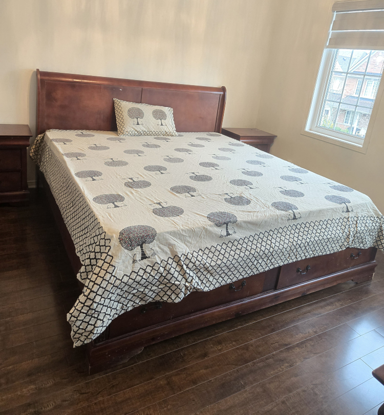 King size BED Set with mattress