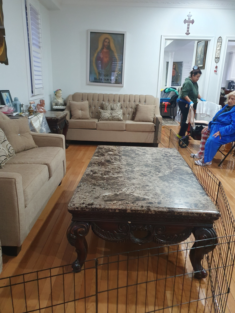 Marble Top Coffee Table Set