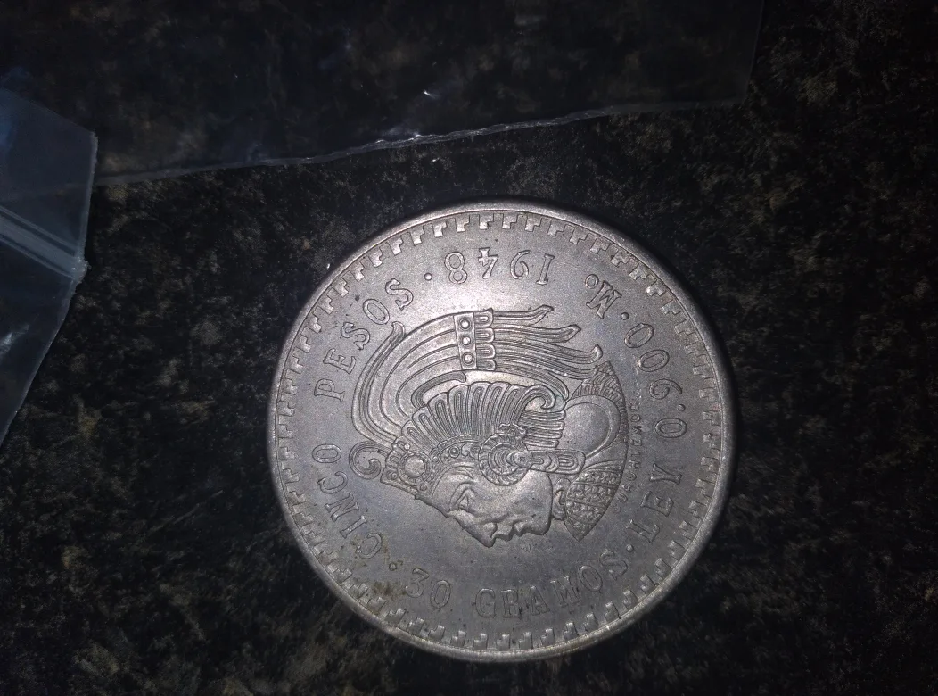Mexican silver coin thumbnail