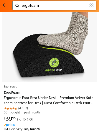 ErgoFoam Foot Rest - photo 4