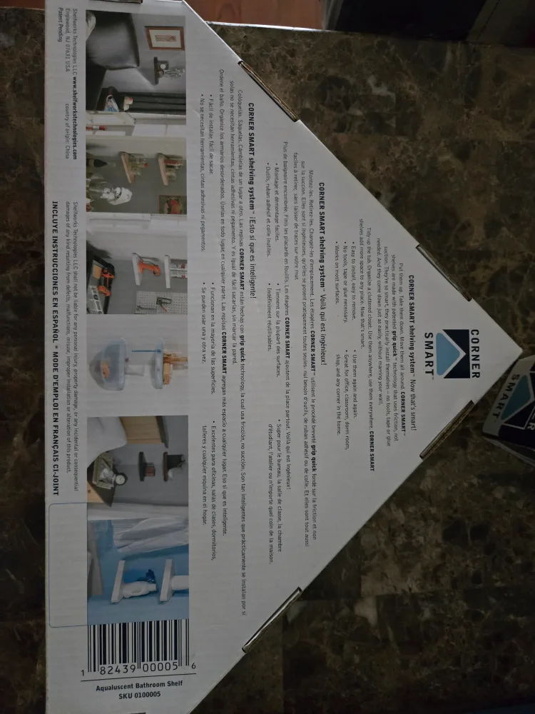 Corner Smart Bathroom Shelf image indicator(2)