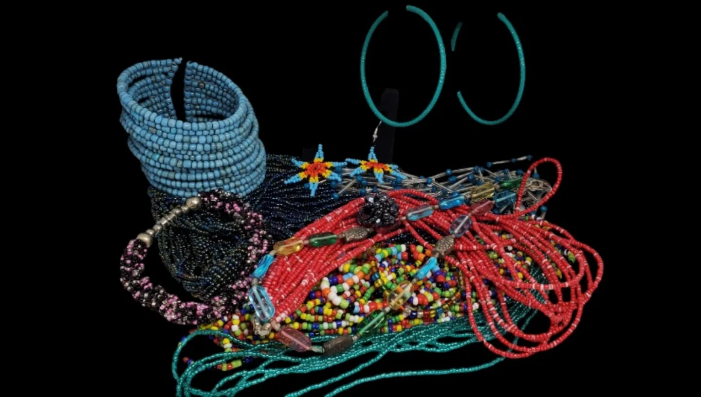 Beaded Jewelry Lot - Bracelets, Necklaces, Earrings & Ring image indicator(2)